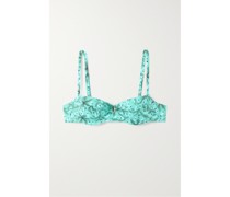 Mustique Bikini-oberteil aus Bedrucktem Stretch-econyl®