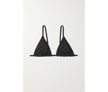 + Net Sustain Triangel-bikini-oberteil aus Recyceltem Lochstrick