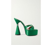 Sienna Plateau-mules aus Satin