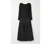 + Net Sustain Mereba Midikleid aus Biobaumwollpopeline und -cloqué