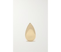 Pear Threaded Einzelner Ohrstecker aus 14 Karat