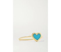 Heart Ring aus 18 Karat  mit Türkis