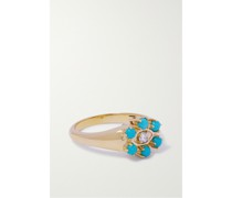 Eye Ring aus 14 Karat Gold