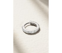 Eternity 8 Mm Einzelne Creole aus 18 Karat Weiß
