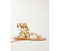 Flavia Sandalen aus Leder mit Spiegeleffekt