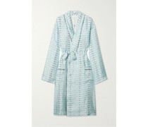 Pijama Look But Don't Touch Kimono aus Bedrucktem Seiden-twill