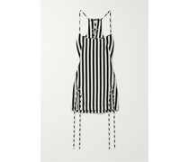 Minikleid aus Gestreiftem Jersey