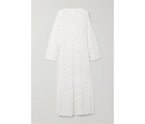 Sage Strandkleid aus Gehäkelter Baumwolle