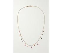 Kette aus 18 karat  mit Saphiren Und Diamanten
