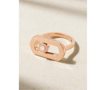So Move Ring aus 18 Karat Rosé mit Diamanten