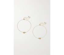 Bestie Set aus Zwei Armbändern aus 10 Karat
