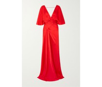 + Net Sustain Martina Rückenfreies Maxi-wickelkleid aus Satin