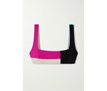 + Net Sustain Meli Bikini-oberteil aus Stretch-econyl® in Colour-block-optik
