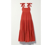 Marguerite Maxikleid aus Baumwoll-seersucker