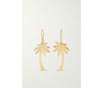 Large Palm Tree Ohrringe aus 18 Karat