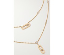 Move Uno Kette aus 18 Karat  mit Diamanten