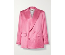 Riley Doppelreihiger Blazer aus Satin