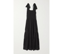 Addy Midikleid aus Baumwollgaze