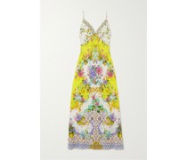 Maxikleid aus Crêpe De Chine aus Seide