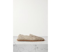 Loafers aus Geflochtenem Leder