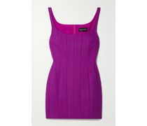 Minikleid aus Woll-crêpe mit Stretch-anteil