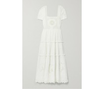 Prairie Midikleid aus einer Baumwoll-flachsmischung