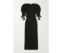 + Net Sustain Juliet Midikleid aus Geripptem Stretch-biobaumwoll-jersey