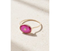 Orso Ring aus 9 Karat  mit Rubin Und Diamant