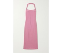 Alli Neckholder-midikleid aus Seiden-charmeuse
