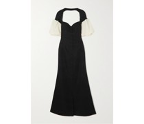 Queen Of Hearts Maxikleid aus Faille aus einer Baumwollmischung und Popeline