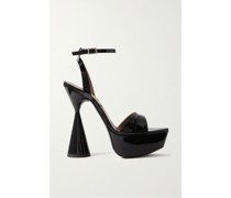 Skye Plateausandalen aus Lackleder