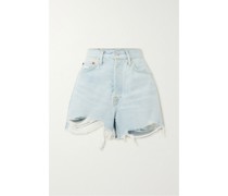 50s Jeansshorts mit Fransen