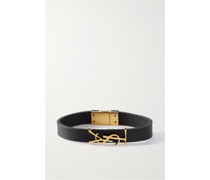 Opyum Lederarmband mit Goldfarbenen Details