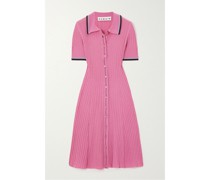 Ella Midikleid aus Geripptem Strick