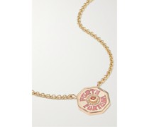 Mini Porta Fortuna Coin Kette aus 14 Karat