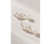 Ohrringe aus 14 Karat Gold mit Perlen