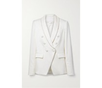 Jagger Dickey Blazer aus Glänzendem Crêpe