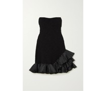 Carmen Minikleid aus Stretch-jacquard