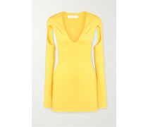 Minikleid aus Stretch-jersey mit Cut-outs