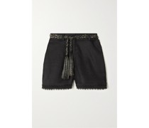 + Net Sustain Pixie Shorts aus Leinen