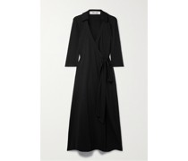 Abigail Midi-wickelkleid aus Jersey aus einer Wollmischung