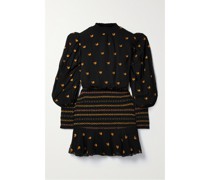 Minikleid aus Crêpe De Chine