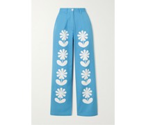 Zena Schlagjeans mit Blumenprint