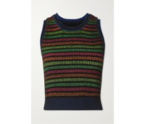 Tanktop aus Geripptem Stretch-strick