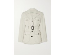 Jacke aus Denim mit Gürtel