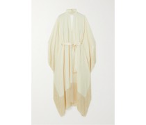 Mrs. Hall Rückenfreier Kaftan aus Crêpe
