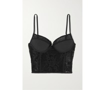 Bustier aus Spitze mit Jersey-einsätzen
