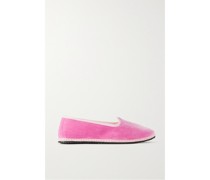 Flache Schuhe aus Samt