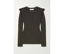 Jessie Pullover aus Lurex® mit Rüschen