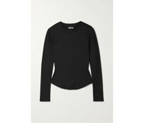 Oberteil aus Geripptem Stretch-jersey